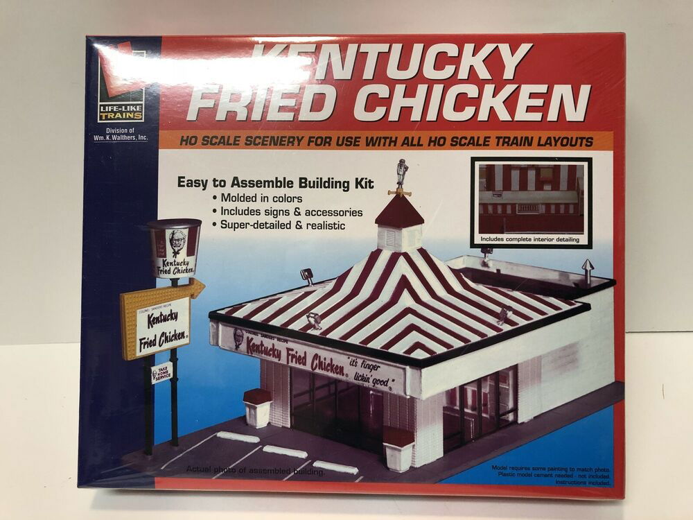 WALTHERS LIFE-LIKE 4331394 1/87 HO Scale KFC Kentucky Fried Chicken Building Kit - ModelsPower