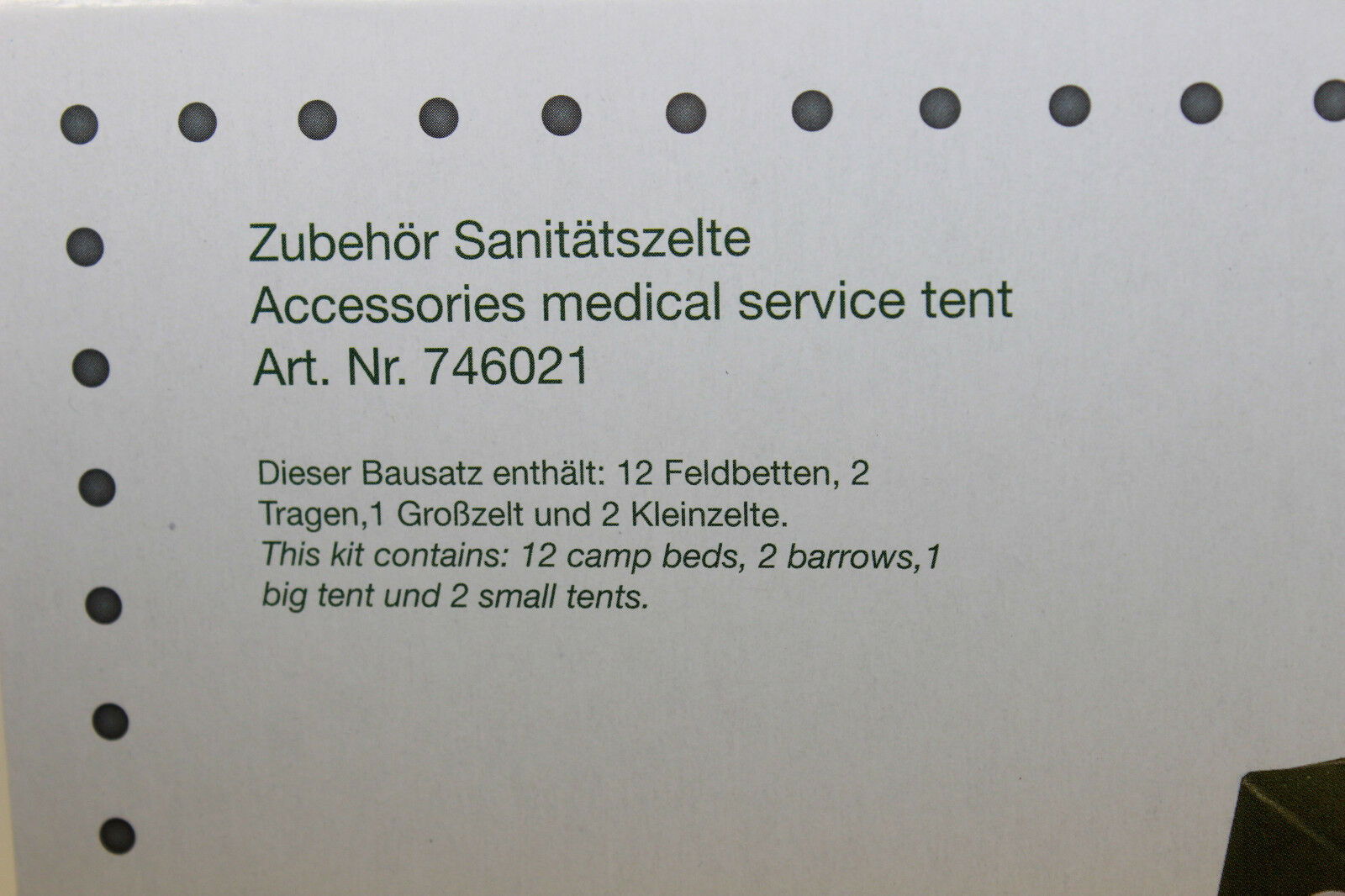 Herpa Military 746021 1/87 HO Scale MEDICAL SERVICES TENTS (3) + Accessories Kit - ModelsPower