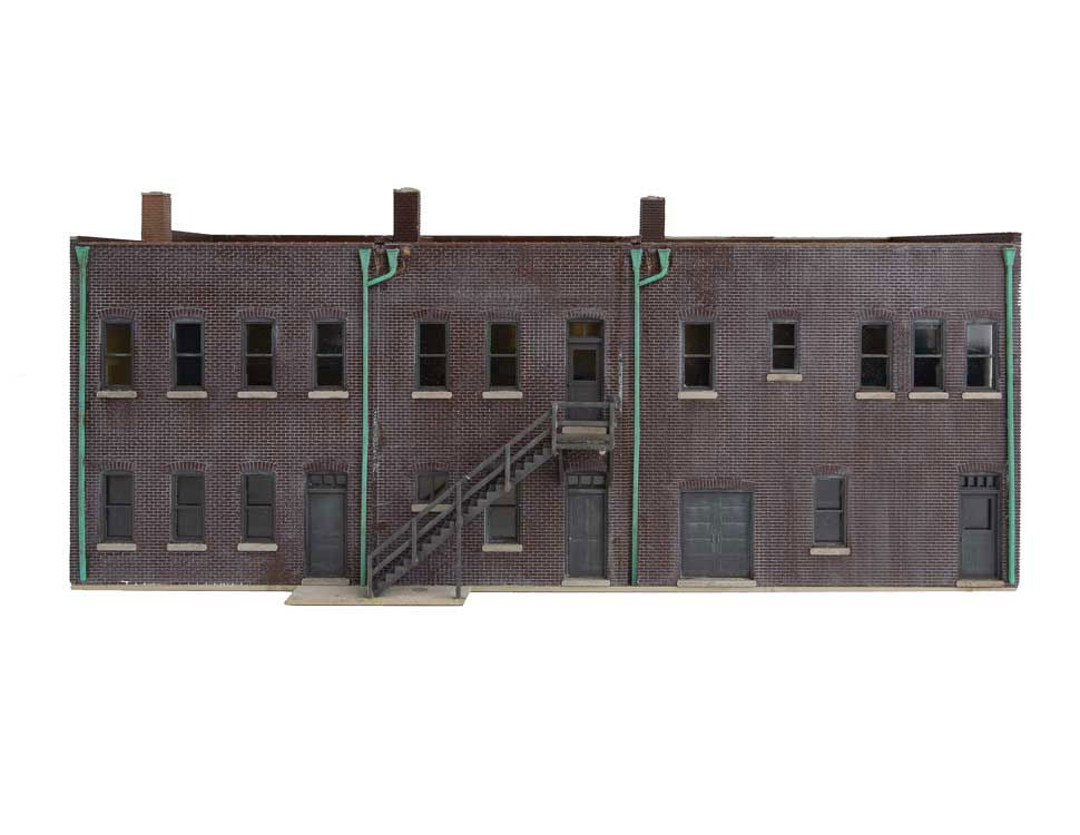 Walthers Cornerstone 1/87 HO Scale MERCHANT'S ROW IV brick storefronts 933-4040 - ModelsPower