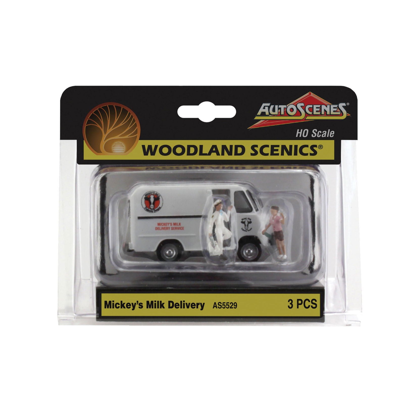 Woodland Scenics 1/87 HO Scale MICKEY'S MILK DELIVERY SERVICE AutoScenes AS5529 - ModelsPower