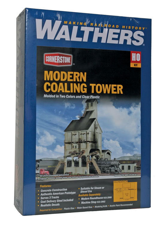 WALTHERS Cornerstone 933-2903 1/87 HO Scale MODERN COALING TOWER Structure Kit - ModelsPower