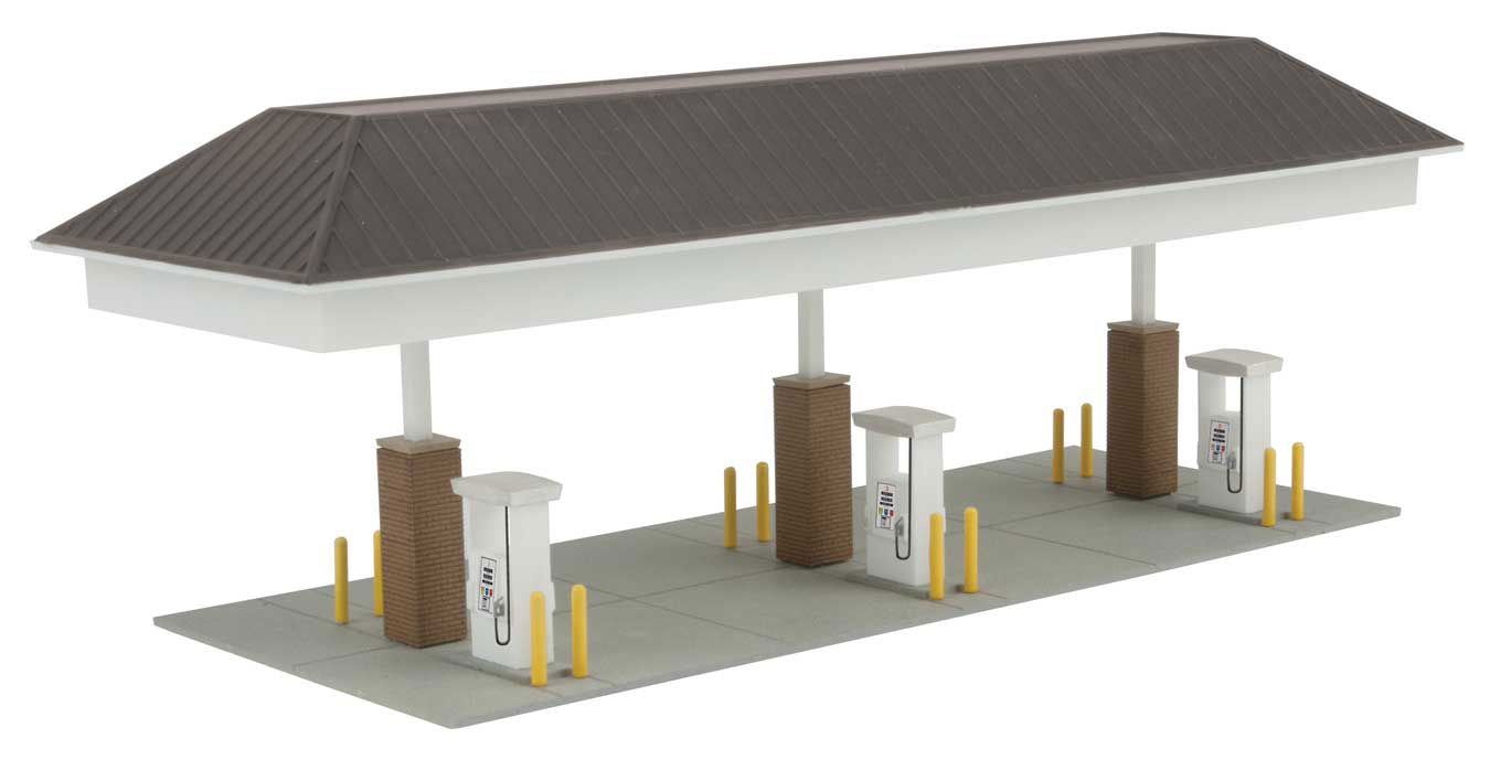 WALTHERS Cornerstone 933-3537 1/87 HO Scale MODERN GAS STATION convenience store - ModelsPower