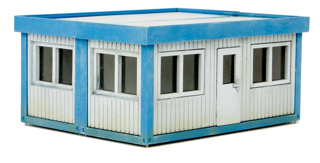 Walthers Cornerstone 1/87 HO Scale MODERN YARD OFFICE KIT Container Conversions - ModelsPower