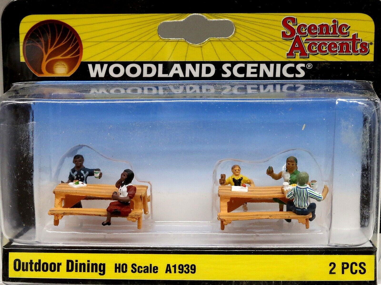 Woodland Scenics 1/87 HO Scale OUTDOOR DINING Figures Set Scenic Accents A1939 - ModelsPower