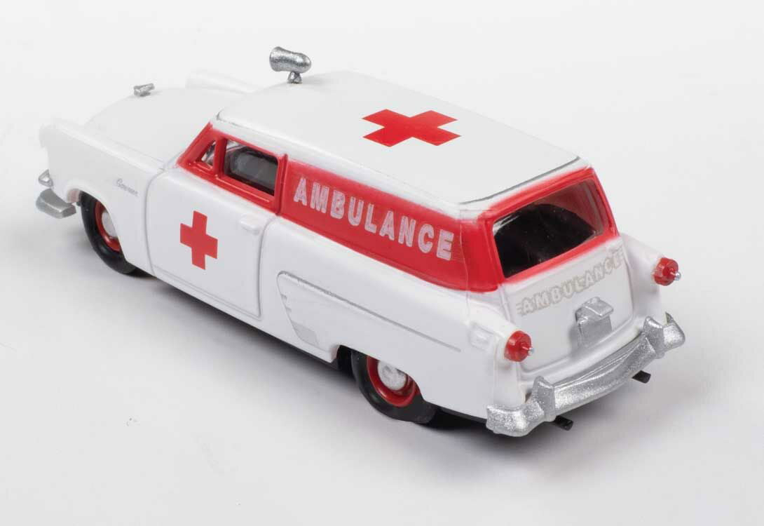 PREISER 1/87 HO Scale PARAMEDICS Rescue Sheet Injured Person +CMW 1953 Ambulance - ModelsPower