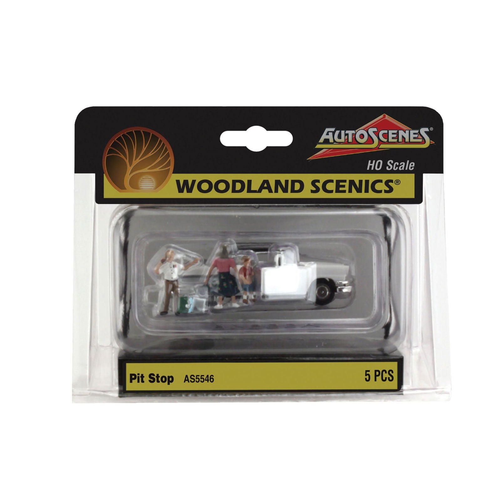 Woodland Scenics 1/87 HO Scale PIT STOP 3 figures+Accessories AutoScenes AS5546 - ModelsPower