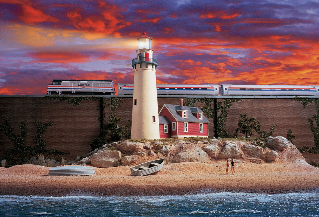 WALTHERS Cornerstone 933-3663 1/87 HO Scale ROCKY POINT LIGHTHOUSE structure kit - ModelsPower