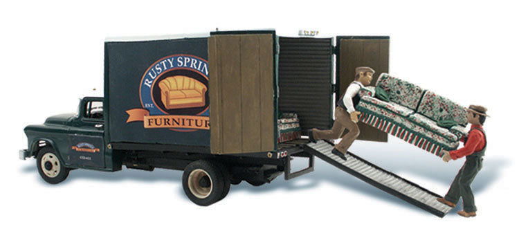 Woodland Scenics 1/87 HO Scale RUSTY SPRINGS FURNITURE Truck AutoScenes AS5545 - ModelsPower