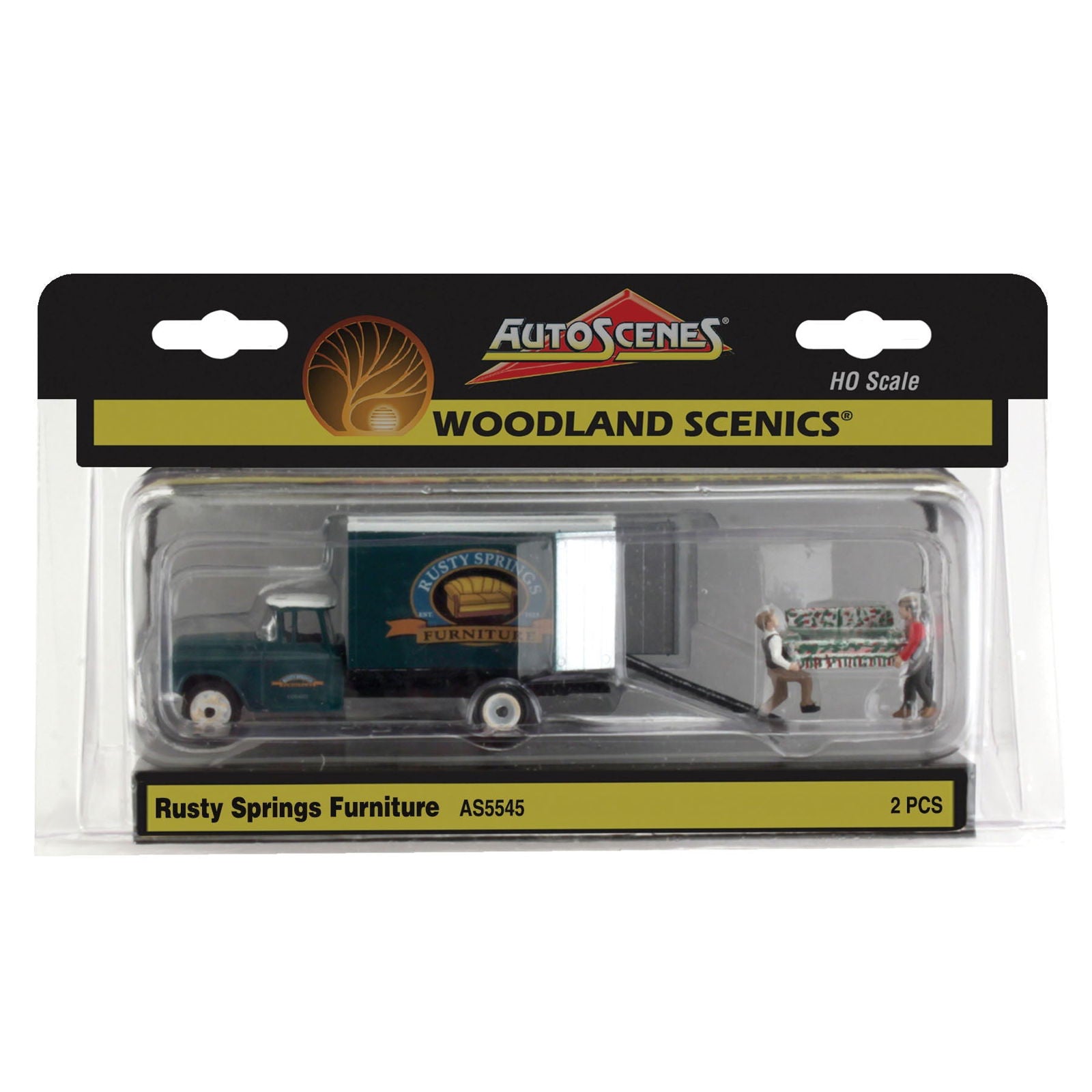 Woodland Scenics 1/87 HO Scale RUSTY SPRINGS FURNITURE Truck AutoScenes AS5545 - ModelsPower