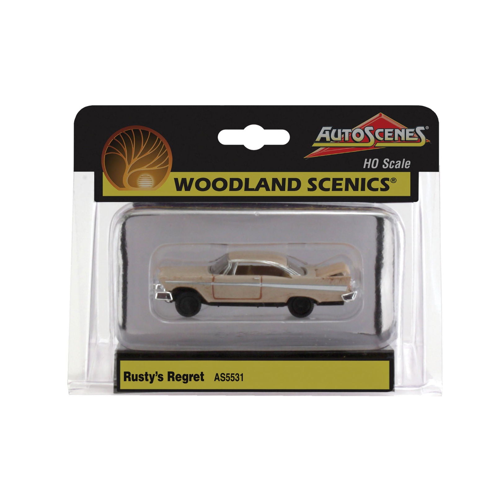 Woodland Scenics 1/87 HO Scale RUSTY'S REGRET AutoScenes AS5531 abandoned car - ModelsPower