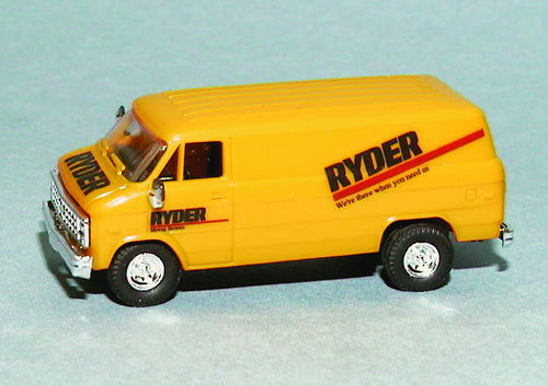 Trident 1/87 HO Scale RYDER Chevrolet Chevy Rental Utility Truck Delivery Van - ModelsPower