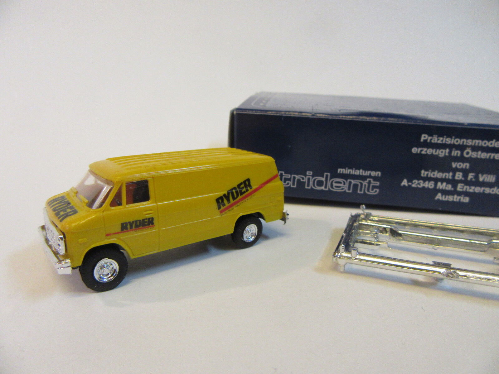 Trident 1/87 HO Scale RYDER Chevrolet Chevy Rental Utility Truck Delivery Van - ModelsPower