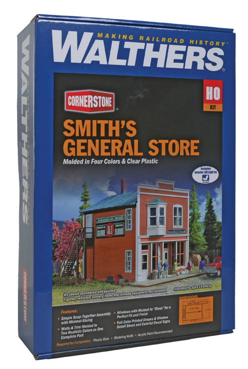 WALTHERS Cornerstone 933-3653 1/87 HO Scale SMITH'S GENERAL STORE Structure Kit - ModelsPower