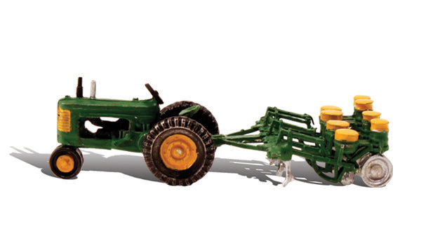 Woodland Scenics 1/87 HO Scale TRACTOR & PLANTER farm equipment AutoScenesAS5565 - ModelsPower