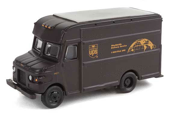 Walthers SceneMaster (Preiser) 1/87 HO Scale UPS DELIVERY TRUCK & DRIVER FIGURE - ModelsPower