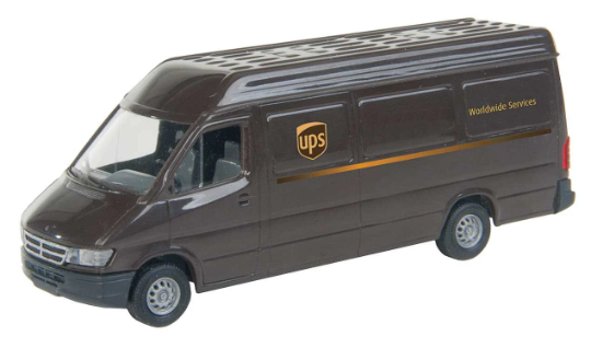 Walthers SceneMaster (Busch) 1/87 HO Scale UPS DELIVERY VAN & DRIVER Figure!!! - ModelsPower