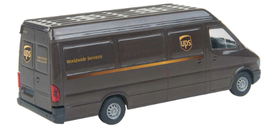 Walthers SceneMaster (Busch) 1/87 HO Scale UPS DELIVERY VAN & DRIVER Figure!!! - ModelsPower