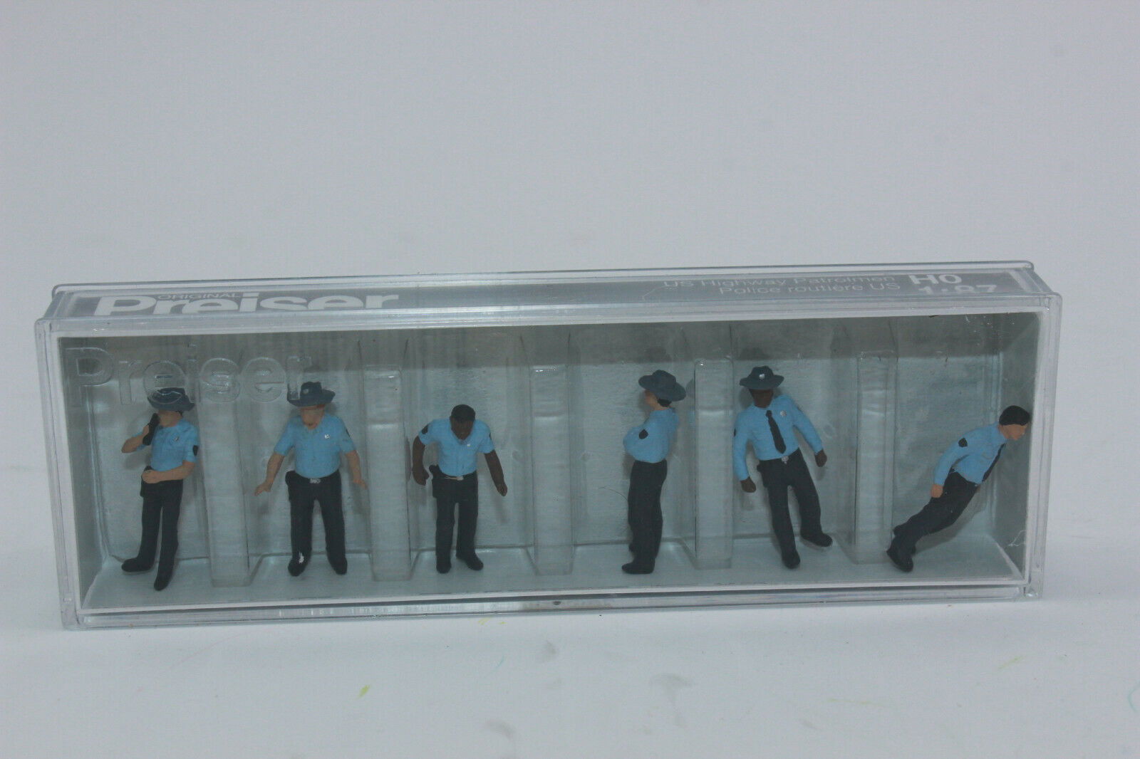 Preiser 1/87 HO Scale United States US Highway Patrolmen 6 Hand Painted Figures - ModelsPower