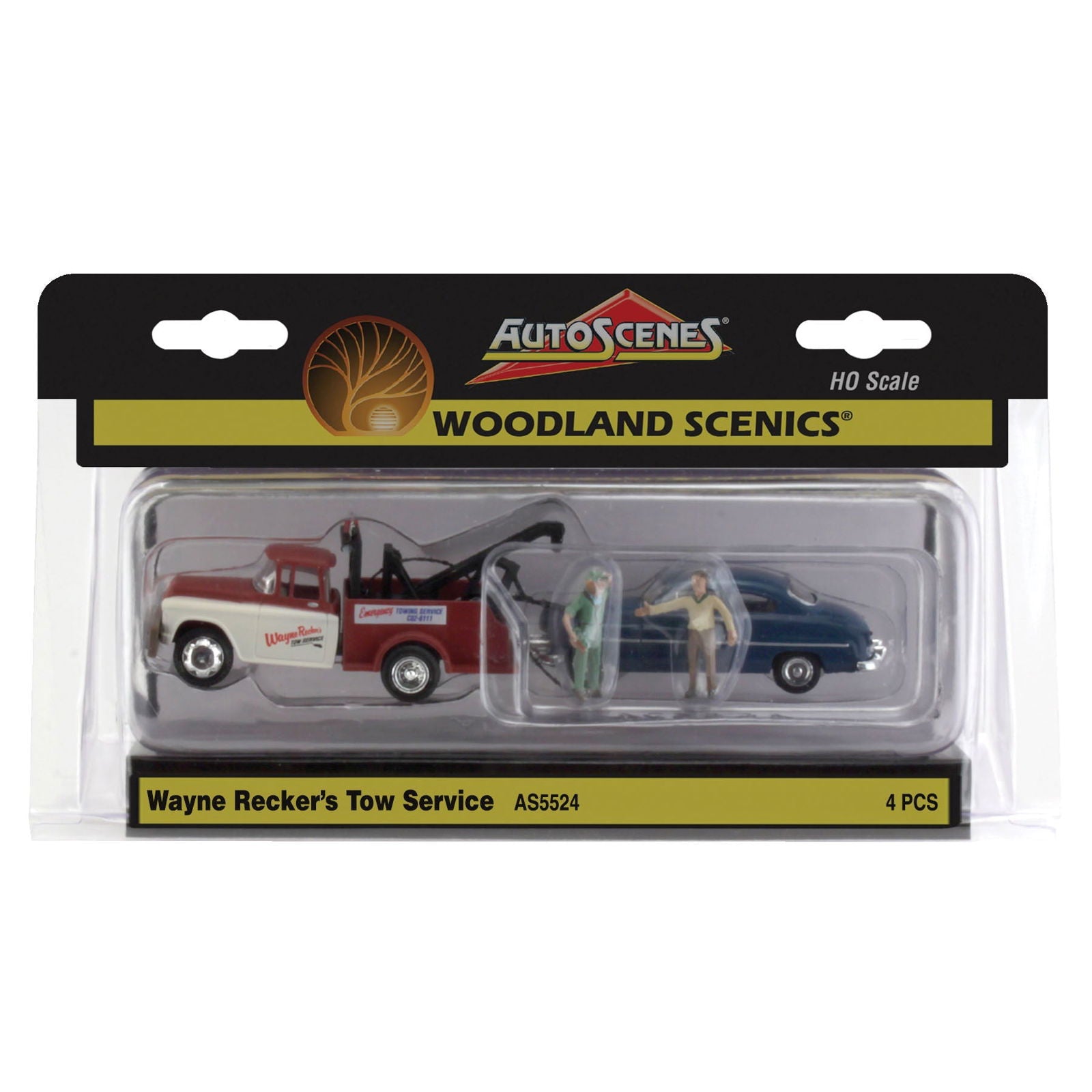 Woodland Scenics 1/87 HO Scale WAYNE RECKER'S TOW SERVICE AutoScenes AS5524 - ModelsPower