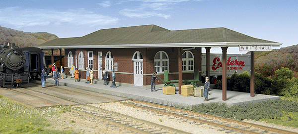 WALTHERS Cornerstone 933-2932 1/87 HO Scale WHITEHALL STATION Structure Kit - ModelsPower