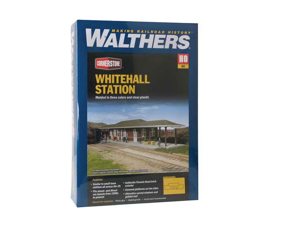 WALTHERS Cornerstone 933-2932 1/87 HO Scale WHITEHALL STATION Structure Kit - ModelsPower