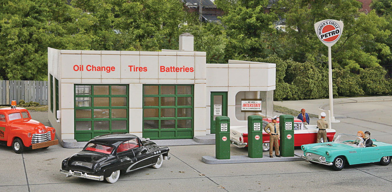 WALTHERS Cornerstone 1/87 HO Scale WINNER'S CIRCLE PETRO gas station kit 9333479 - ModelsPower