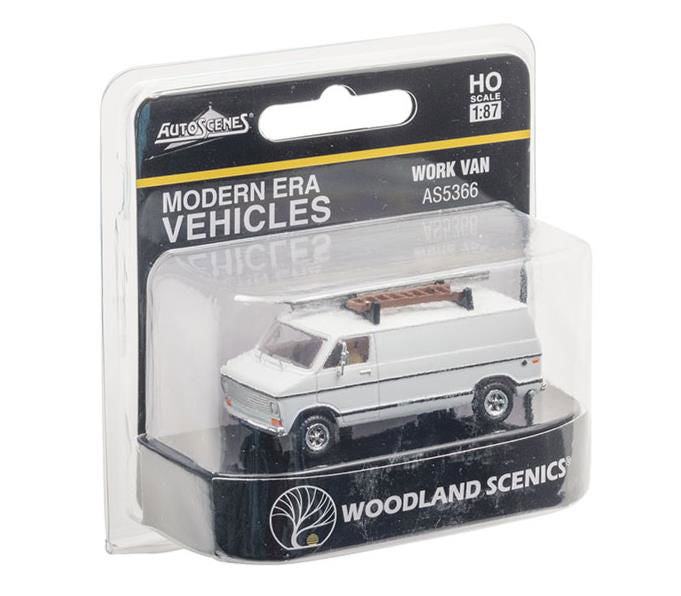 Woodland Scenics 1/87 HO Scale WORK VAN Modern Era Vehicles AutoScenes AS5366 - ModelsPower