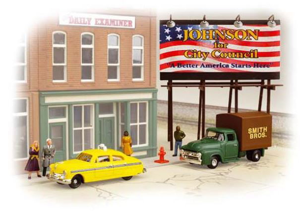 WALTHERS LIFELIKE 4331677 1/87 HO SceneMaster CITY SCENE ESSENTIALS hand painted - ModelsPower