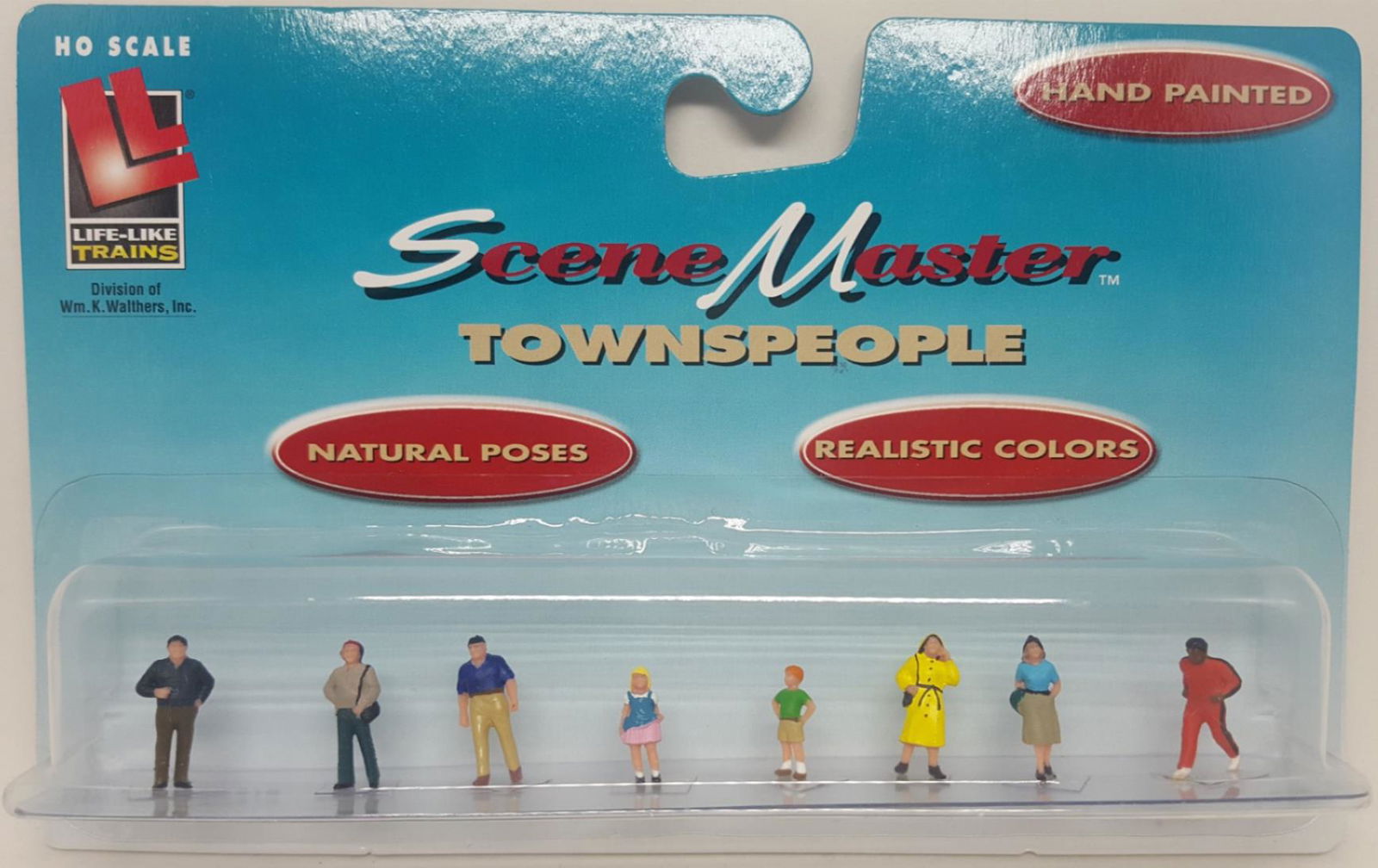 WALTHERS LIFELIKE 4331610 1/87 HO SceneMaster TOWNSPEOPLE 8 hand-painted figures - ModelsPower