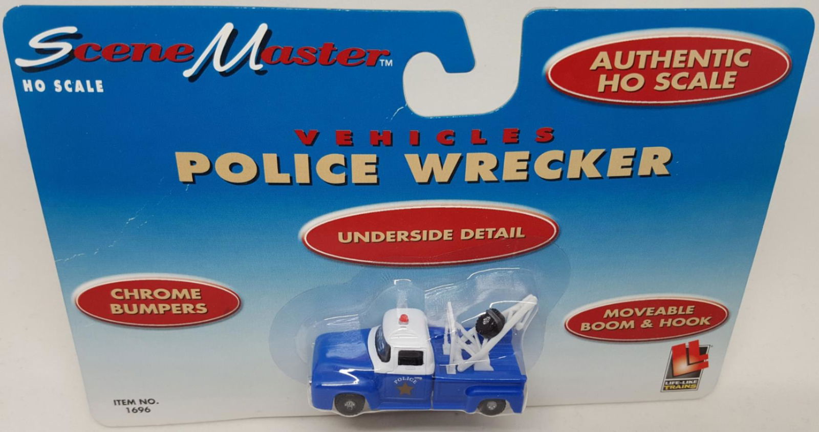 WALTHERS LIFELIKE 1696 1/87 HO SceneMaster Vintage 50's POLICE WRECKER Tow Truck - ModelsPower