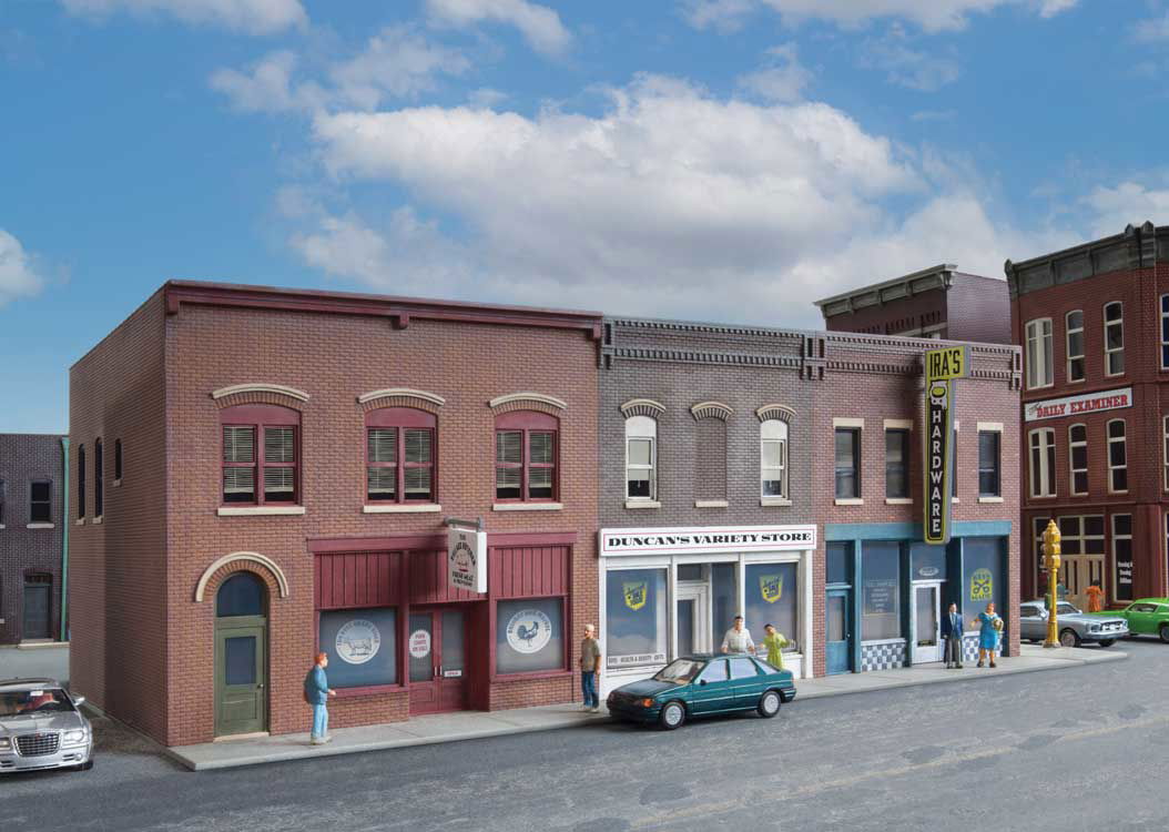 Walthers Cornerstone HO 1/87 MERCHANT'S ROW VI Post War WWII Business District 6 - ModelsPower