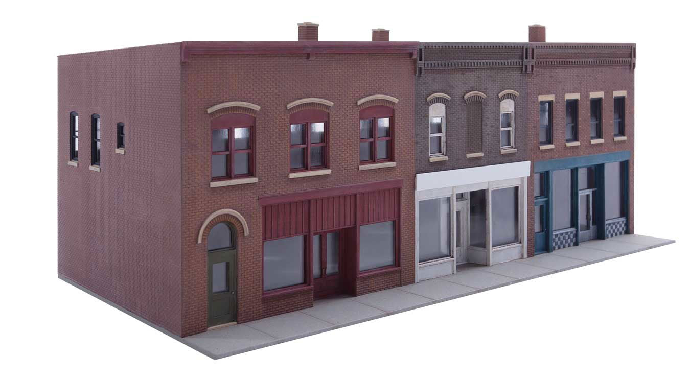 Walthers Cornerstone HO 1/87 MERCHANT'S ROW VI Post War WWII Business District 6 - ModelsPower