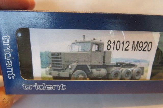 Trident Military HO 1/87 Modern US Army Heavy Truck M920 4-Axle Semi Tractor Kit - ModelsPower