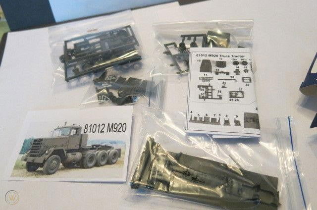 Trident Military HO 1/87 Modern US Army Heavy Truck M920 4-Axle Semi Tractor Kit - ModelsPower