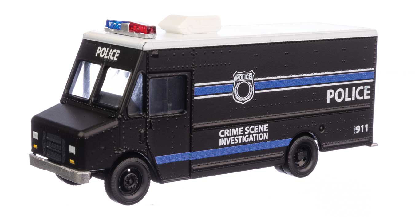 Walthers HO 1/87 Morgan Olson Route Star Van POLICE Crime Scene Investigation - ModelsPower