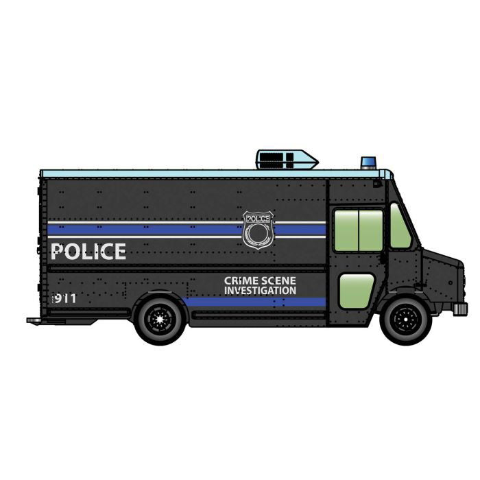 Walthers HO 1/87 Morgan Olson Route Star Van POLICE Crime Scene Investigation - ModelsPower