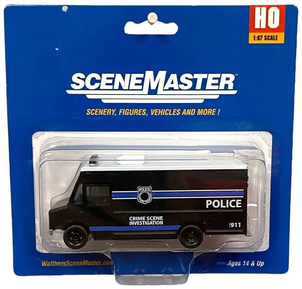 Walthers HO 1/87 Morgan Olson Route Star Van POLICE Crime Scene Investigation - ModelsPower