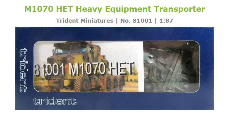 Trident Military HO 1/87 Oshkosh M1070 Heavy Equipment Transporter 4-Axle Truck - ModelsPower