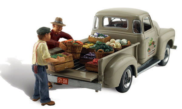 Woodland Scenics HO 1/87 PAUL'S FRESH PRODUCE pickup truck load AutoScenesAS5561 - ModelsPower