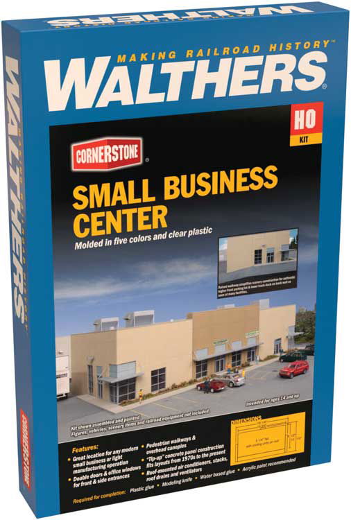 WALTHERS Cornerstone 933-4132 HO 1/87 SMALL BUSINESS CENTER industrial parks kit - ModelsPower