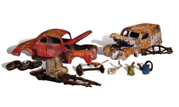 Woodland Scenics HO 1/87 Scale '30s JUNK CARS rusted junkyard AutoScenes AS5563 - ModelsPower