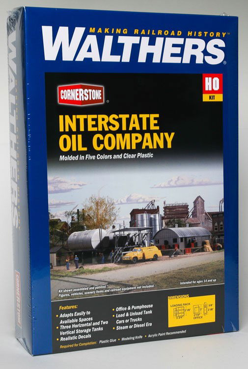 WALTHERS Cornerstone 933-3006 HO 1/87 Scale INTERSTATE FUEL & OIL structure kit - ModelsPower