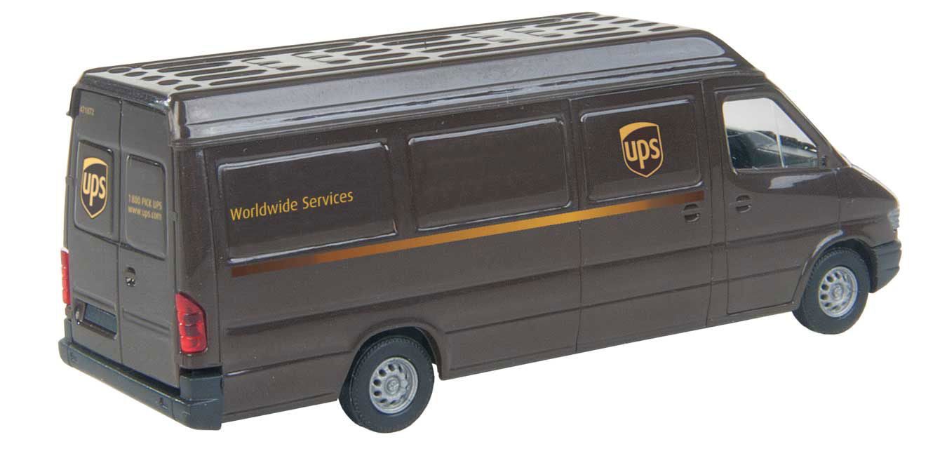 Walthers SceneMaster HO 1/87 UPS DELIVERY VAN United Parcel Service diecast car - ModelsPower