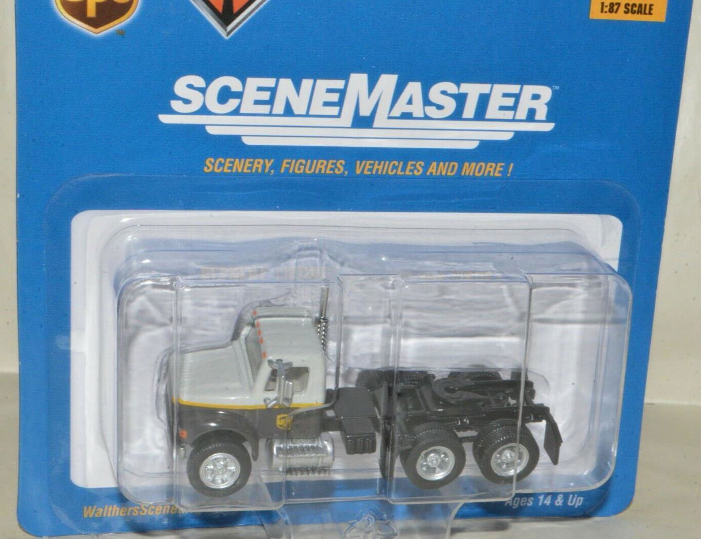 Walthers HO 1/87 UPS Freight International 4900 Dual-Axle Semi Tractor Diecast - ModelsPower