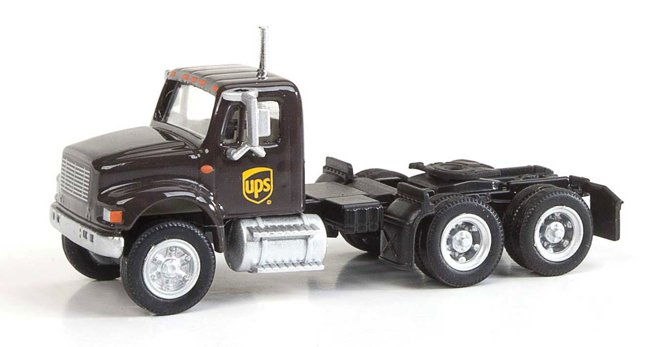 Walthers HO 1/87 UPS International 4900 Dual-Axle Semi Tractor ModernShield Logo - ModelsPower