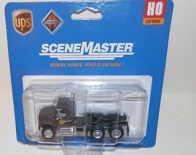 Walthers HO 1/87 UPS International 4900 Dual-Axle Semi Tractor ModernShield Logo - ModelsPower