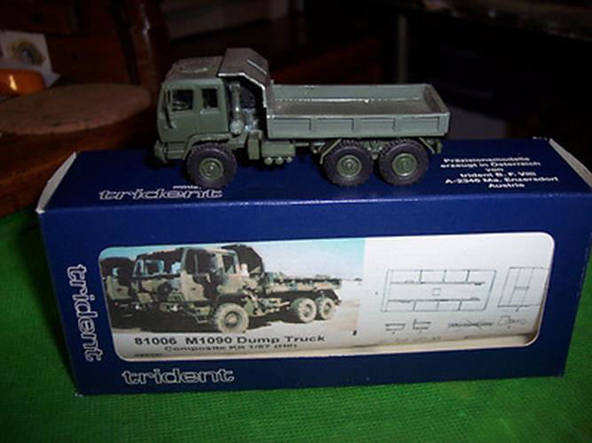 Trident HO 1/87 US Army MTV Series M1090 3-Axle, 6x6, 5-Yard Capacity Dump Truck - ModelsPower