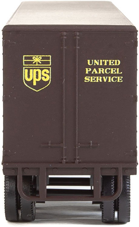 Walthers HO 1/87 United Parcel Service UPS Freight 35' Fluted-Side Trailer 2Pack - ModelsPower