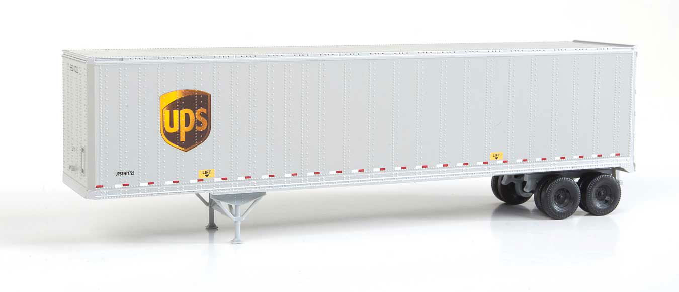 Walthers HO 1/87 United Parcel Service UPS Freight 45' Stoughton Trailer 2-Pack - ModelsPower