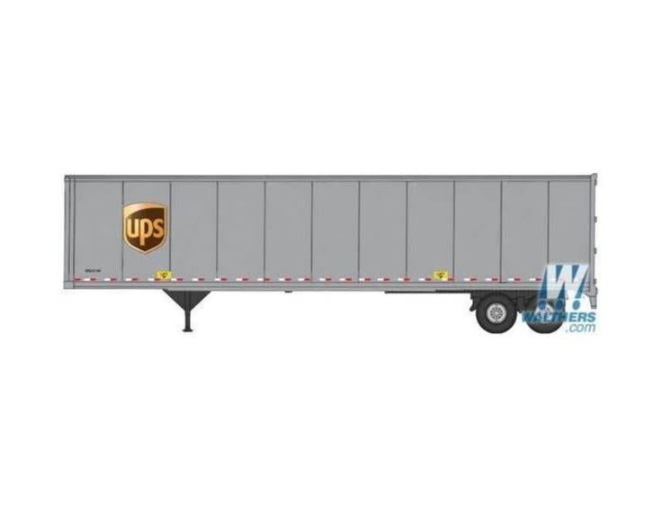 Walthers HO 1/87 United Parcel Service UPS Freight 45' Stoughton Trailer 2-Pack - ModelsPower